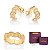 CONJUNTO SIANINHA ANEL + BRINCOS FOLHEADO A OURO + EMBALAGEM EXCLUSIVA ROMMANEL - Imagem 1