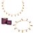 CONJUNTO CONCHAS GARGANTILHA + PULSEIRA FOLHEADO A OURO + EMBALAGEM EXCLUSIVA ROMMANEL - Imagem 1