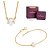 CONJUNTO ZIRCÔNIAS GARGANTILHA + PULSEIRA FOLHEADO A OURO + EMBALAGEM EXCLUSIVA ROMMANEL - Imagem 1