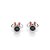 BRINCO PRATA 925 MINNIE COM ZIRCÔNIA PRETO E APLICAÇÃO DE RESINA VERMELHO. MED 0,8CM ROMMANEL 820353 - Imagem 2