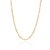 GARGANTILHA FOLHEADO A OURO ELOS BATIDOS 3X1. MED 50CM ROMMANEL 532640 - Imagem 1