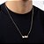 GARGANTILHA MASCULINA FOLHEADO A OURO COM PINGENTE ESCRITO "BEM BLACK". MED 60CM ROMMANEL 532668 - Imagem 3