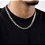 GARGANTILHA MASCULINA FOLHEADO A OURO FIO GROUMET DIAMANTADO. MED 50CM ROMMANEL 532669 - Imagem 3