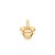 PINGENTE FOLHEADO A OURO MICKEY ABAULADO. MED 1,2CM ROMMANEL 543017 - Imagem 2