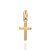 PINGENTE MASCULINO FOLHEADO A OURO CRUZ TEXTURIZADA. MED 2,2CM ROMMANEL 543019 - Imagem 1