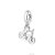 BERLOQUE BICICLETA PRATA 925. MED 1,7CM ROMMANEL 840221 - Imagem 1
