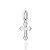 PINGENTE MASCULINO PRATA 925 CRUZ COM FRISOS. MED 2,2CM ROMMANEL 840346 - Imagem 1