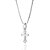 PINGENTE MASCULINO PRATA 925 CRUZ COM FRISOS. MED 2,2CM ROMMANEL 840346 - Imagem 2