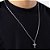 PINGENTE MASCULINO PRATA 925 CRUZ COM ZIRCÔNIAS PRETO. MED 2,8CM ROMMANEL 840344 - Imagem 4