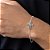 PULSEIRA MASCULINA PRATA 925 CRUZ COM ZIRCÔNIAS PRETO. MED 19CM ROMMANEL 850145 - Imagem 3