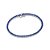 PULSEIRA MASCULINA RIVIERA PRATA 925 COM ZIRCÔNIAS AZUL ESCURO. MED 18CM ROMMANEL 850135 - Imagem 1