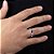 ANEL MASCULINO SOLITÁRIO PRATA 925 COM ZIRCÔNIA AZUL ROMMANEL 810427 - Imagem 4