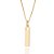 PINGENTE MASCULINO PERSONALIZÁVEL FOLHEADO A OURO RETANGULAR. MED 3,9CM ROMMANEL 543020 - Imagem 2