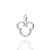 PINGENTE PRATA 925 MICKEY VAZADO COM ZIRCÔNIAS. MED 1,9CM ROMMANEL 840340 - Imagem 1