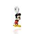 BERLOQUE PRATA 925 MICKEY MOUSE 3D COM APLICAÇÃO DE RESINA. MED 2,7CM ROMMANEL 840341 - Imagem 1