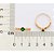 ANEL FOLHEADO A OURO COM ZIRCÔNIAS E CRISTAL VERDE ROMMANEL 513620 - Imagem 3