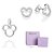 CONJUNTO MICKEY BRINCO + PINGENTE PRATA 925 + EMBALAGEM EXCLUSIVA ROMMANEL - Imagem 1