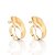ARGOLA FOLHEADO A OURO ABSTRATO. MED 3,7CM ROMMANEL 527554 - Imagem 1