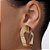 ARGOLA FOLHEADO A OURO ABSTRATO. MED 3,7CM ROMMANEL 527554 - Imagem 4