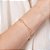 PULSEIRA CORAÇÕES VAZADOS FOLHEADO A OURO. MED 18CM ROMMANEL 552260 - Imagem 3