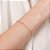 PULSEIRA CORAÇÕES ABAULADO FOLHEADO A OURO. MED 18CM ROMMANEL 552262 - Imagem 3