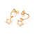 ARGOLA FOLHEADO A OURO COM ESTRELA VAZADA. MED 2,10CM ROMMANEL 527567 - Imagem 2