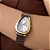 RELÓGIO FEMININO ANALÓGICO SOCIAL MISTO PRATA COM DOURADO ROMMANEL 650139 - Imagem 3