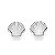BRINCO CONCHA PRATA 925. MED 1,1CM ROMMANEL 820340 - Imagem 2