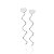 BRINCO ESPIRAL PRATA 925 COM CORAÇÃO. MED 5,9CM ROMMANEL 820335 - Imagem 1
