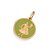PINGENTE MEDALHA FOLHEADO A OURO OSSAIN COM APLICAÇÃO DE RESINA. MED 3,6CM ROMMANEL 543008 - Imagem 1