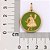 PINGENTE MEDALHA FOLHEADO A OURO OSSAIN COM APLICAÇÃO DE RESINA. MED 3,6CM ROMMANEL 543008 - Imagem 3