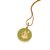 PINGENTE MEDALHA FOLHEADO A OURO OSSAIN COM APLICAÇÃO DE RESINA. MED 3,6CM ROMMANEL 543008 - Imagem 2