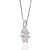 PINGENTE MENINA PRATA 925 COM ZIRCÔNIAS BRANCO COM ROSA. MED 3,1CM ROMMANEL 840358 - Imagem 2