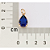 PINGENTE SOLITÁRIO FOLHEADO A OURO GOTA COM CRISTAL AZUL ROMMANEL 542994 - Imagem 2