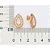 BRINCO GOTA FOLHEADO A OURO COM ZIRCÔNIAS. MED 1,90CM ROMMANEL 527669 - Imagem 3