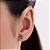 BRINCO GOTA FOLHEADO A OURO COM ZIRCÔNIA AZUL CLARO. MED 0,60CM ROMMANEL 527686 - Imagem 4