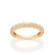 ANEL SKINNY FOLHEADO A OURO COM BOLAS E ZIRCÔNIAS ROMMANEL 513675 - Imagem 1