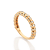 ANEL SKINNY FOLHEADO A OURO COM BOLAS E ZIRCÔNIAS ROMMANEL 513675 - Imagem 2