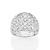 MAXI ANEL BOMBÊ PRATA 925 COM ZIRCÔNIAS ROMMANEL 810430 - Imagem 2