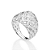 MAXI ANEL BOMBÊ PRATA 925 COM ZIRCÔNIAS ROMMANEL 810430 - Imagem 1