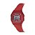 RELÓGIO FEMININO DIGITAL RETANGULAR VINHO COM PULSEIRA DE SILICONE ROMMANEL 650199 - Imagem 2