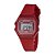 RELÓGIO FEMININO DIGITAL RETANGULAR VINHO COM PULSEIRA DE SILICONE ROMMANEL 650199 - Imagem 1