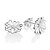 BRINCO FLOR MARGARIDA PRATA 925 COM ZIRCÔNIA. MED 1,2CM ROMMANEL 820348 - Imagem 1