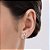 CONJUNTO FLOR ANEL + BRINCO COM ZIRCÔNIAS FOLHEADO A OURO + EMBALAGEM ROMMANEL - Imagem 3