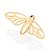 CONJUNTO ASAS DE BORBOLETA MAXI ANEL + BRINCO PÊNDULO FOLHEADO A OURO + EMBALAGEM ROMMANEL - Imagem 4