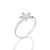 ANEL SKINNY FLOR PRATA 925 COM ZIRCÔNIAS ROMMANEL 810433 - Imagem 1