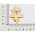 MAXI BRINCO FLOR PÊNDULO FOLHEADO A OURO. MED 5,30CM ROMMANEL 527672 - Imagem 3