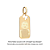 PINGENTE RETANGULAR PERSONALIZÁVEL FOLHEADO A OURO. MED 3,10CM ROMMANEL 543021 - Imagem 1