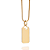 PINGENTE RETANGULAR PERSONALIZÁVEL FOLHEADO A OURO. MED 3,10CM ROMMANEL 543021 - Imagem 5