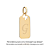 PINGENTE RETANGULAR PERSONALIZÁVEL FOLHEADO A OURO. MED 3,10CM ROMMANEL 543021 - Imagem 3